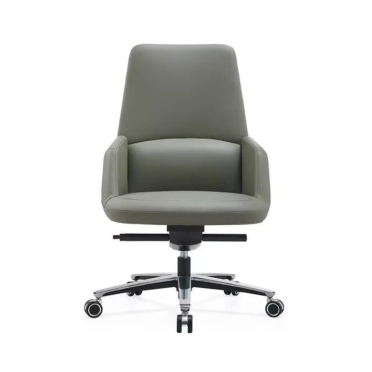 

# Ergonomic Office Chair With Height Adjustment Modern PU Leather Design Mesh Style