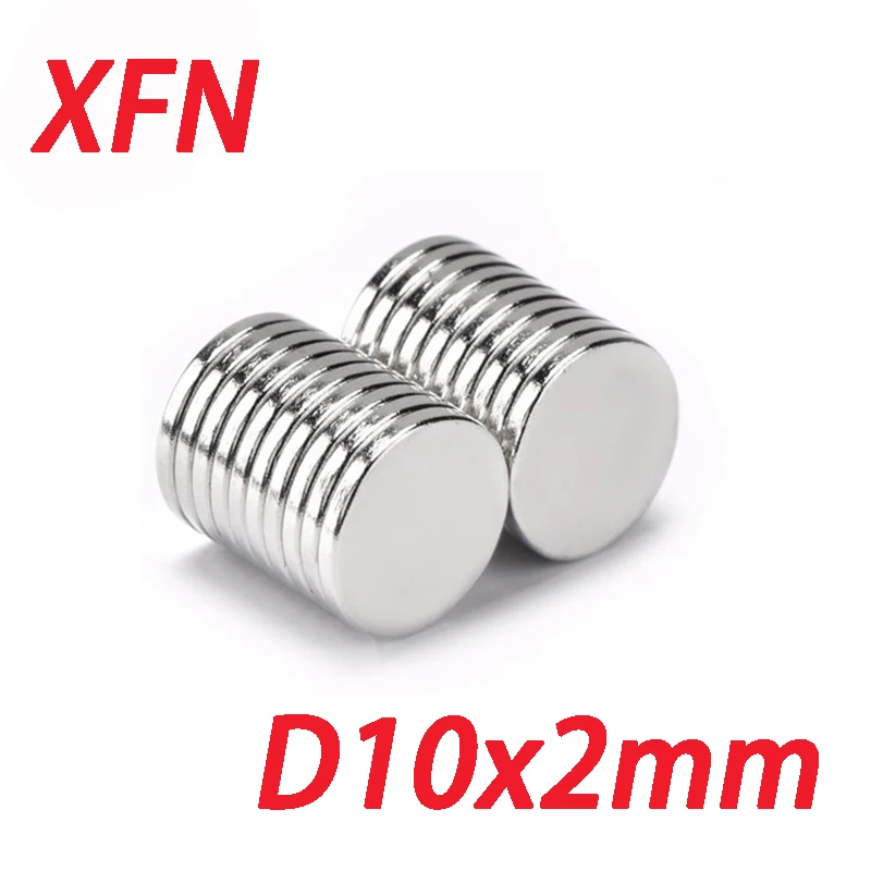 10/20/50PCS Strong Round Magnet Standard 10x2mm Small Magnetic 10*2 Disc Super Powerful Magnet Rare Earth Neodymium Magnets 10x2