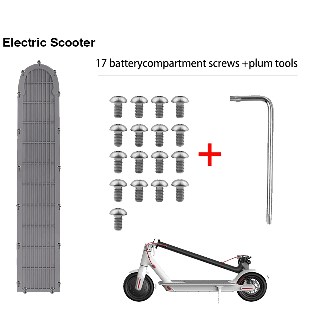 17PCS Bottom Battery Cover Screws Stainless Steel Metal Screws for Xiaomi Mijia M365 Electric Scooter Repaired Parts