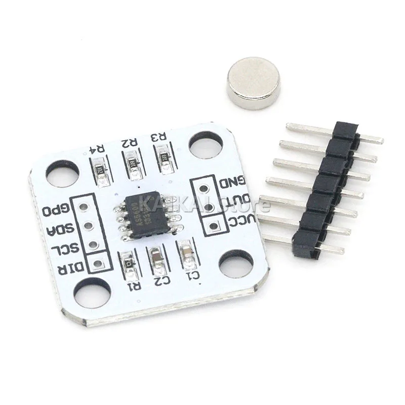 AS5600 magnetic encoder magnetic induction angle measurement sensor module 12bit high precision