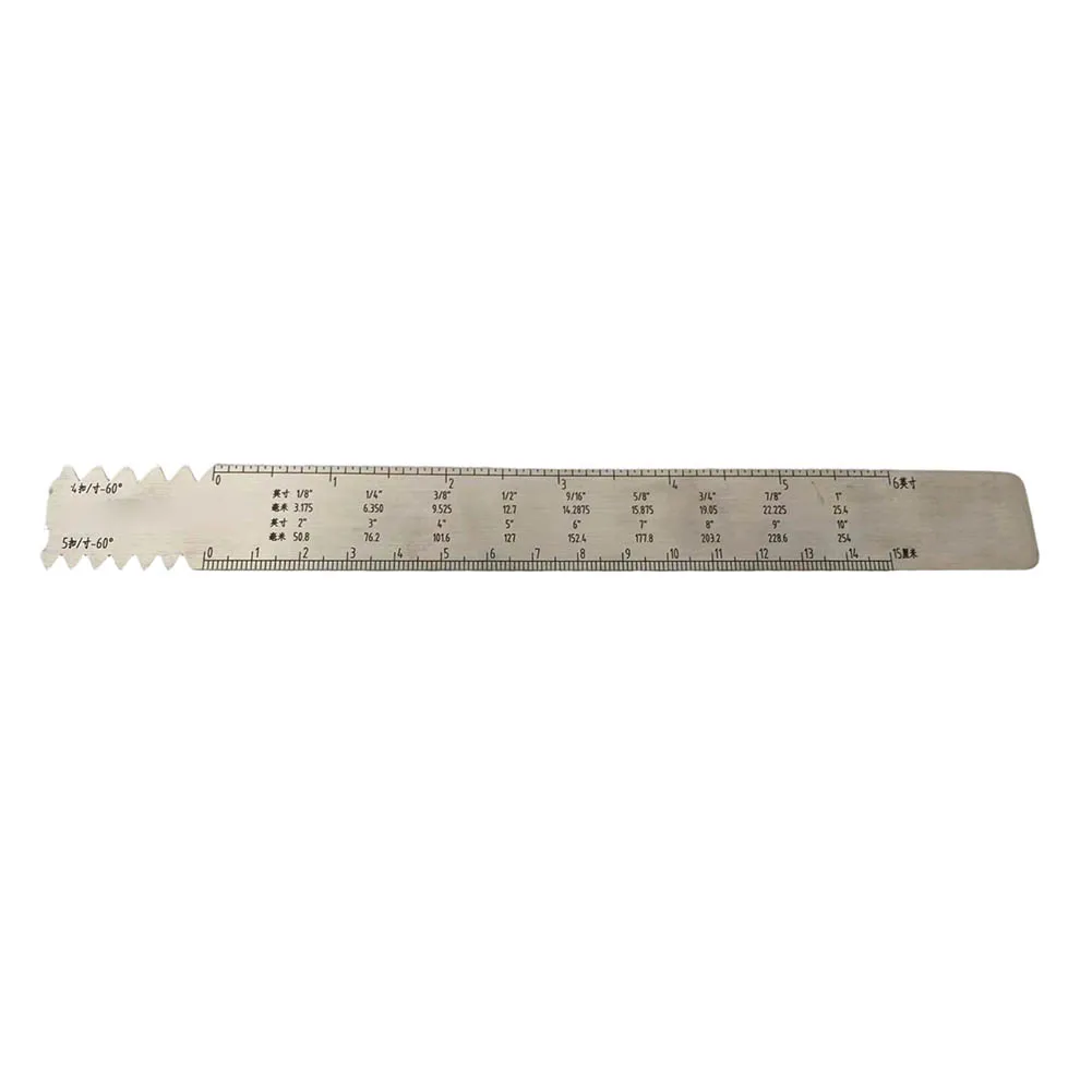 /Stainless /Steel /Drill String Joint Gauge REG IF FH Type 15cm Oil Drilling Pipe Thread Inspection Ruler Measurement Tool