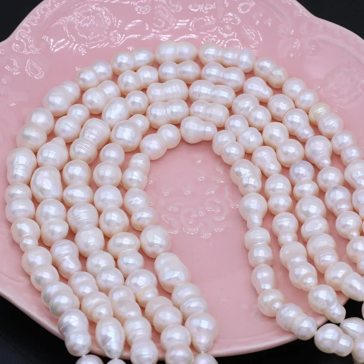 Natural Freshwater White Baroque Pearls Irregular Shape Loose Spacer Beads for Jewelry Making Diy Bracelets Necklaces Earrings