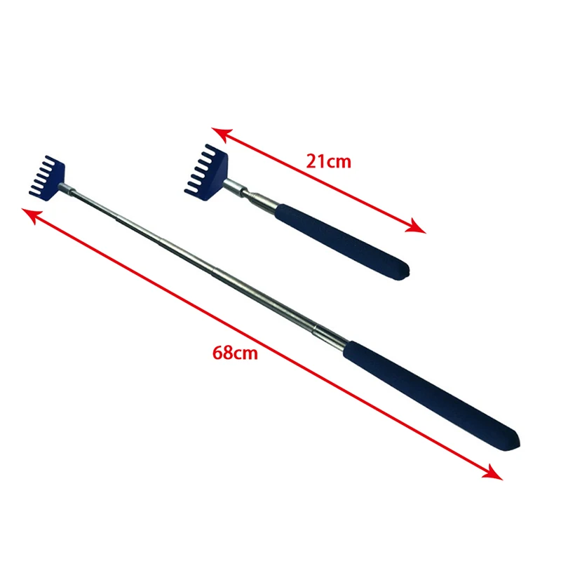 Steel Retractable Itching Rake Scratcher Telescopic Massage Tool Back Scratcher'