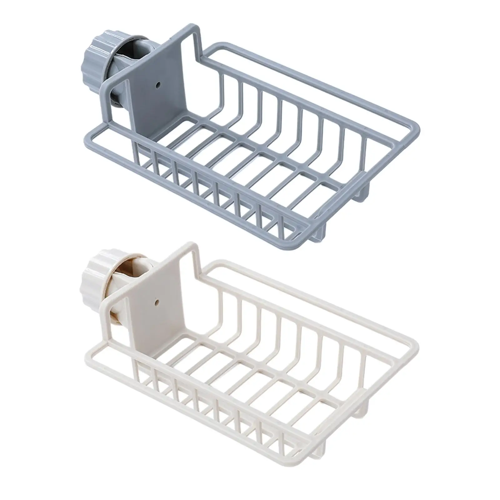 Sink Storage Rack Sink Organizer Soap Rack Shelves Drain Basket for Counter