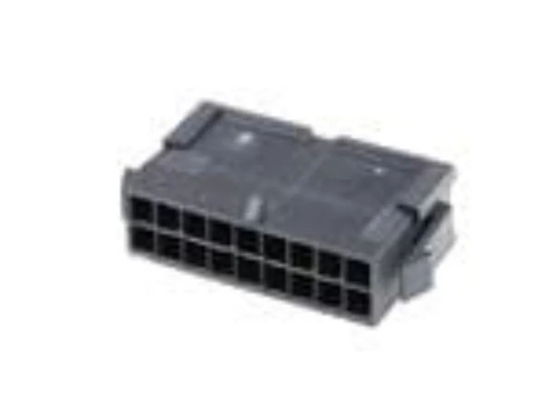 (5-20pcs) 0430201800 MOLEX Micro-Fit 3.0 Plug Housing Dual Row 18 Circuits UL 94V-0 Panel Mount Ears Low-Halogen Black 430201800