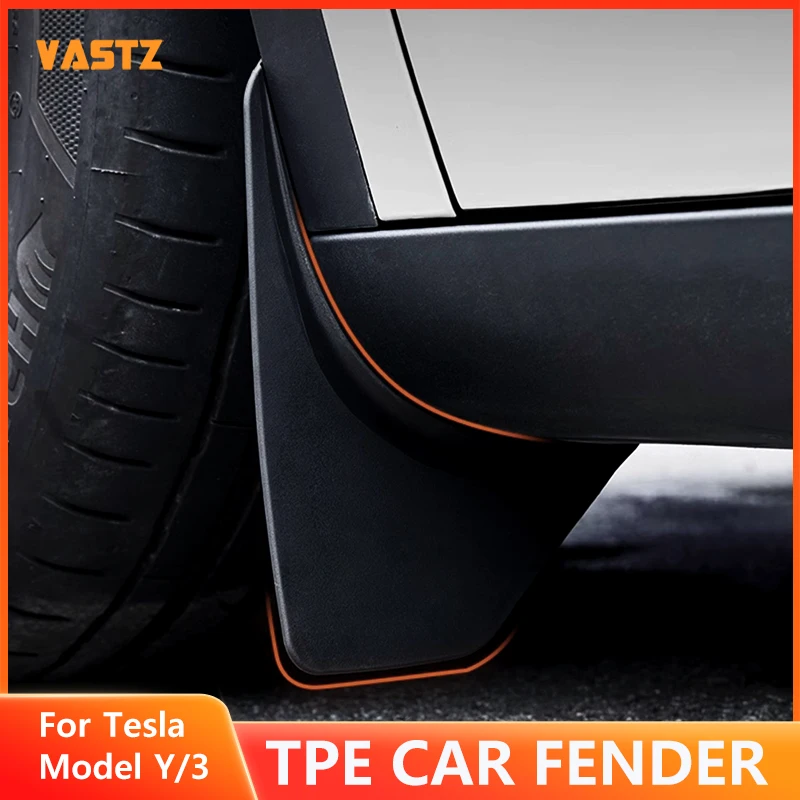 

VASTZ For Tesla Model Y Model 3 Highland Mud Flaps No Drilling Required TPE Splash Guards Car Mud Guards for 2024 2023 2022 2021