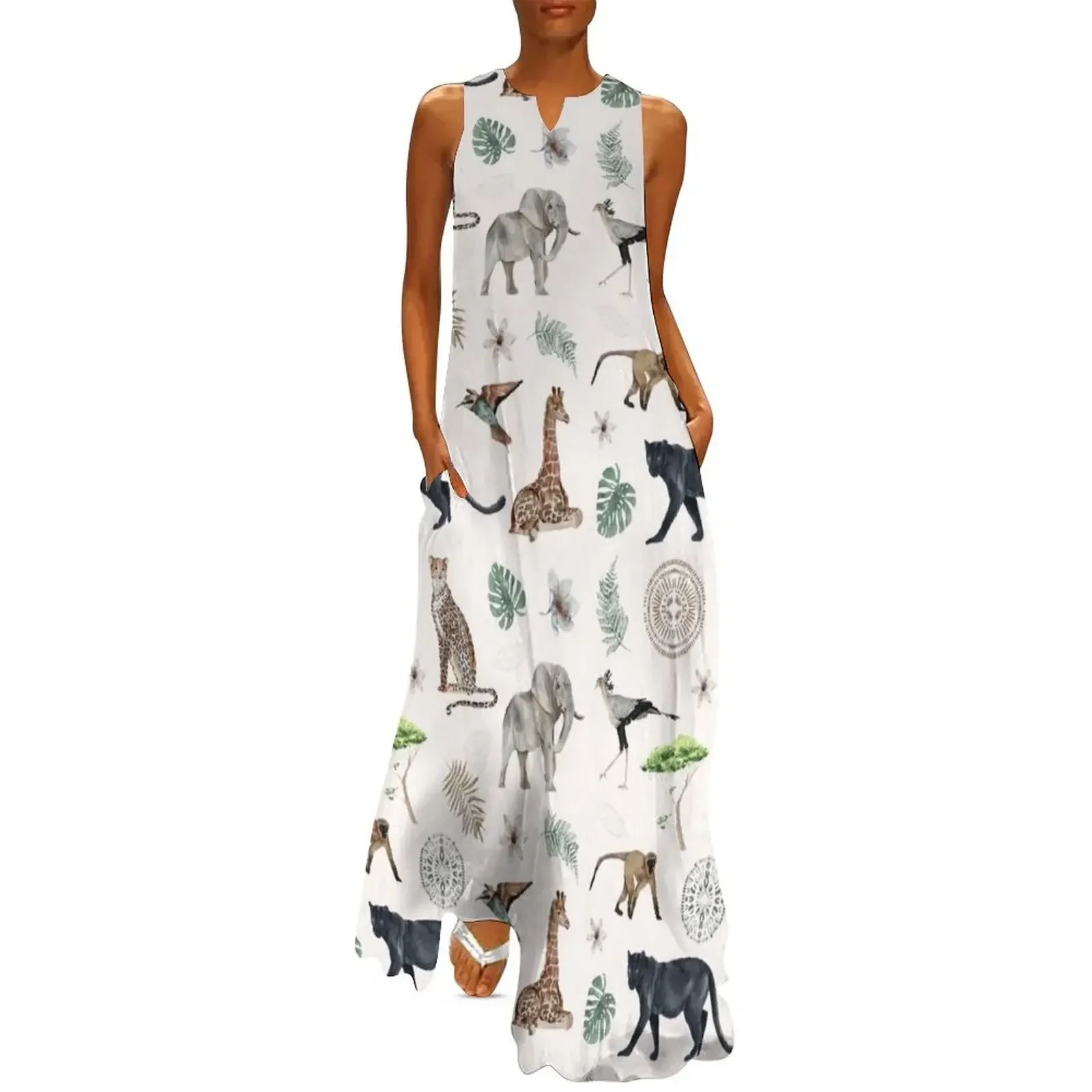 

In The Wild - Beige Long Dress womens dress evening dress ladies dresses with long sleeves Womens dresses