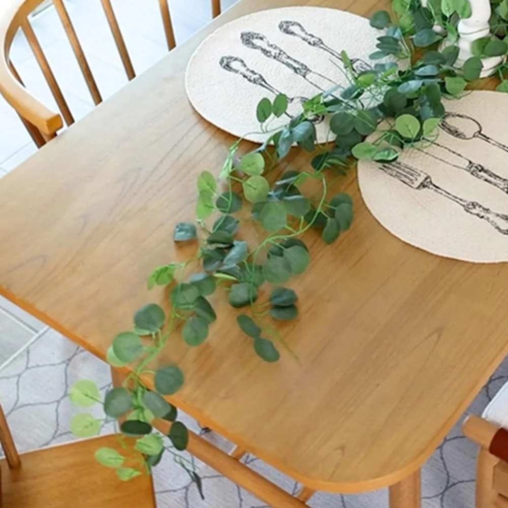 

200CM Artificial Plants Fake Plants Green Eucalyptus Leaves Lvy Vine Home Room Wedding Christmas Decor Wholesale Diy HangingYard