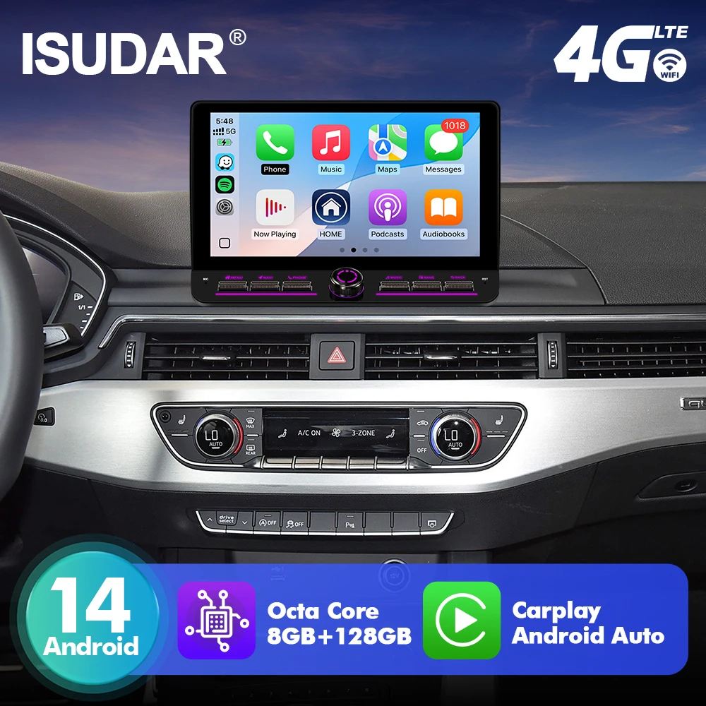 universal Android Auto CarPlay Car Stereo Multimedia Player universal WIFI GPS Autoradio Car Intelligent Systems Camera 2 DIN