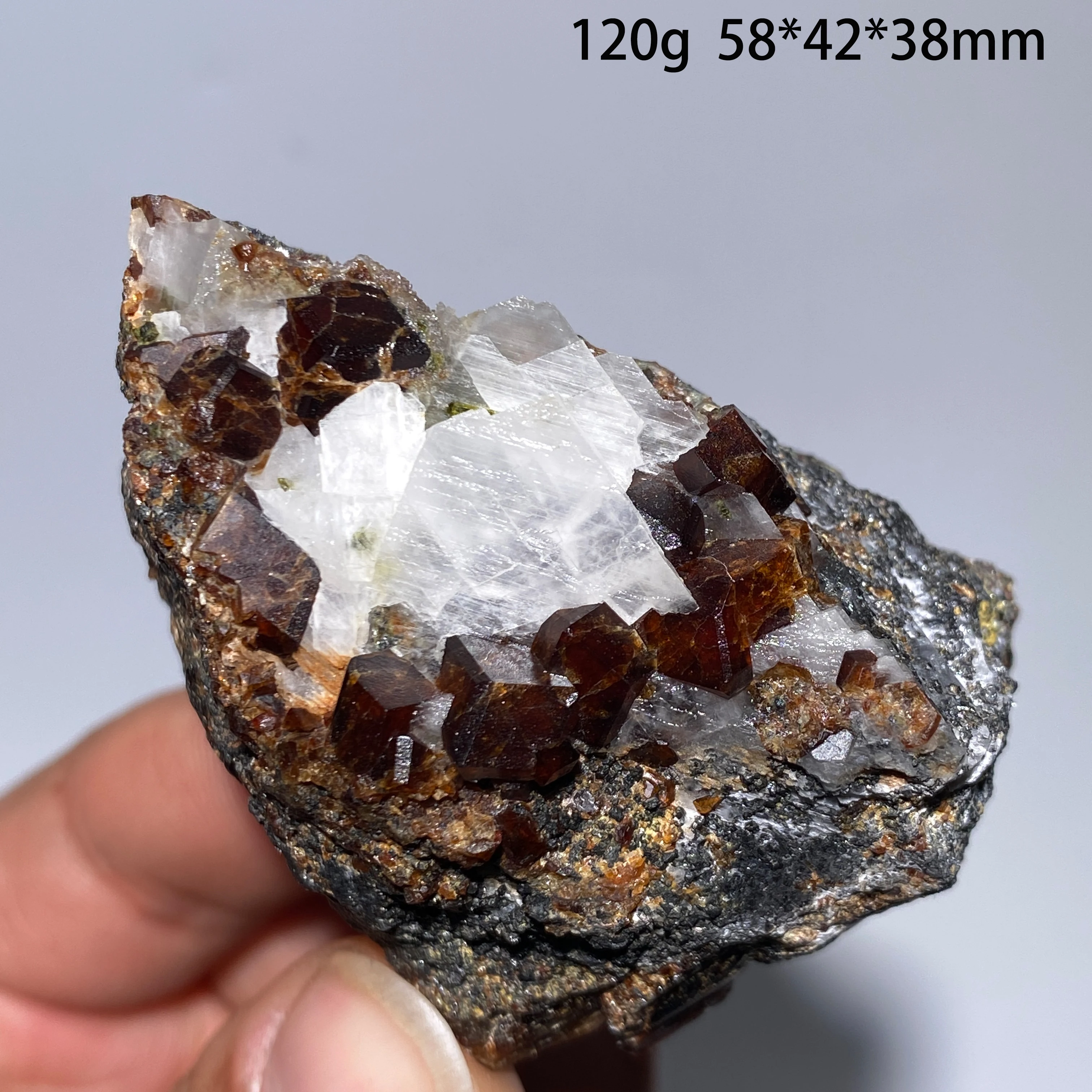 Natural Garnet Rough Crystal Mineral Specimen Quartz Healing Gemstone Collectible 100% Authentic Gem Collectors Item