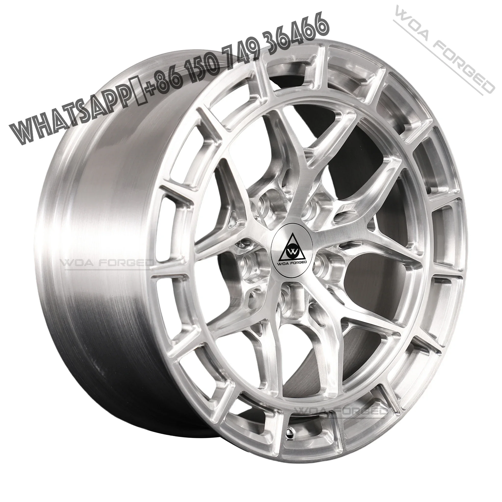 

Custom High Performance 5 Holes17 18 19 20 21 Inch One Piece Multi-Spoke Forged Alloy Wheel Rim Brushed Finish,for Audi Bmw