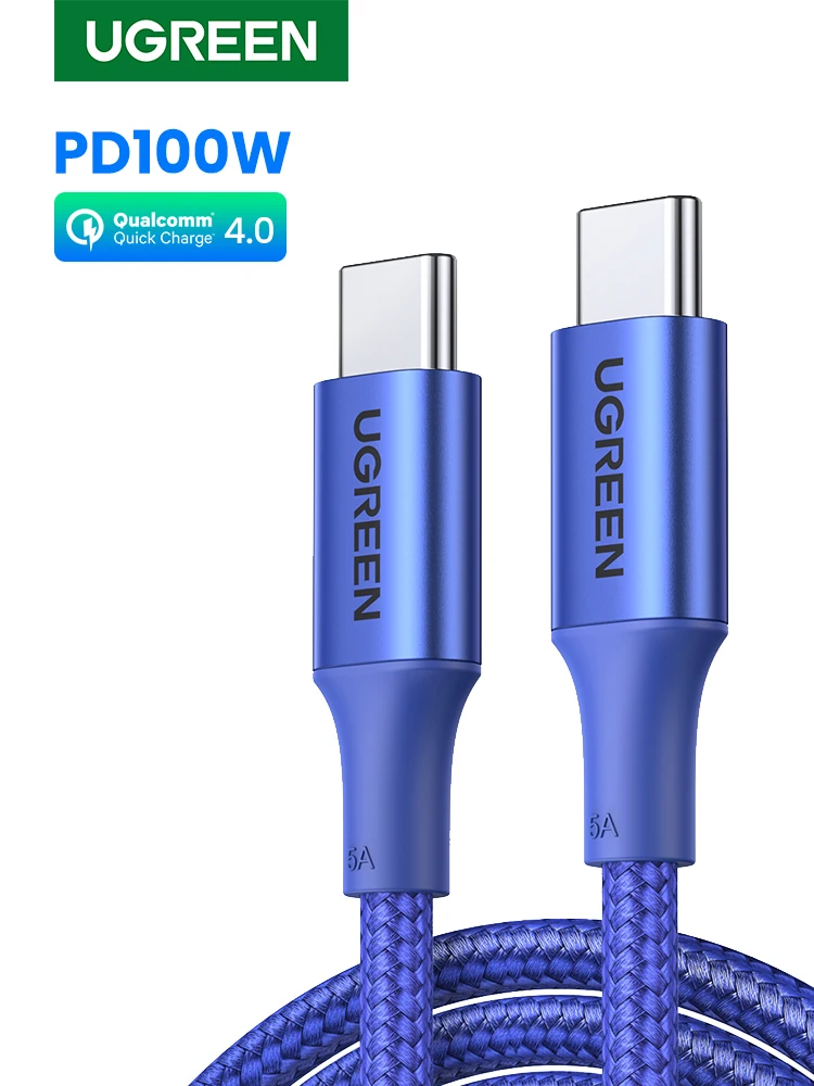Kabel UGREEN USB C PD100W Typ C do Typu C do MacBooka iPhone 17 Samsung S25 PD100W Kabel USB Typ C do szybkiego ładowania QC4.0 — zdjęcie produktu 7