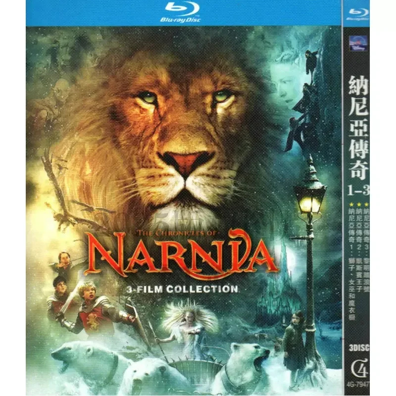 

American Fantasy Adventure Movies The Chronicles of Narnia 1-3 BD High Definition Blu-ray 3 Discs