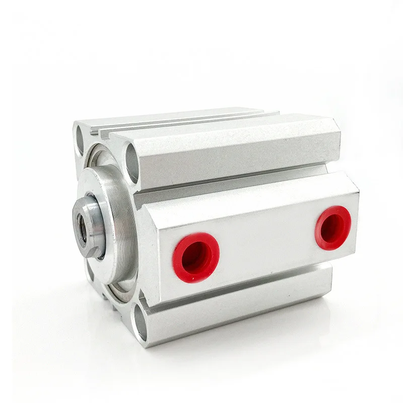 SDA Compact Cylinder Square Air Thin Cylinder Double Acting Pneumatic Cylinder Bore 12/16/20/25/32/40/50/63/80/100