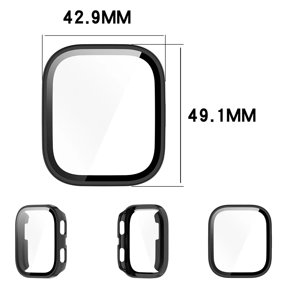 PC Case for Amazfit bip 6 smartwatch Accessories Cover + Screen Protector Glass 2in1 Scratch Bumper For Amazfit bip6 watch cases image 6