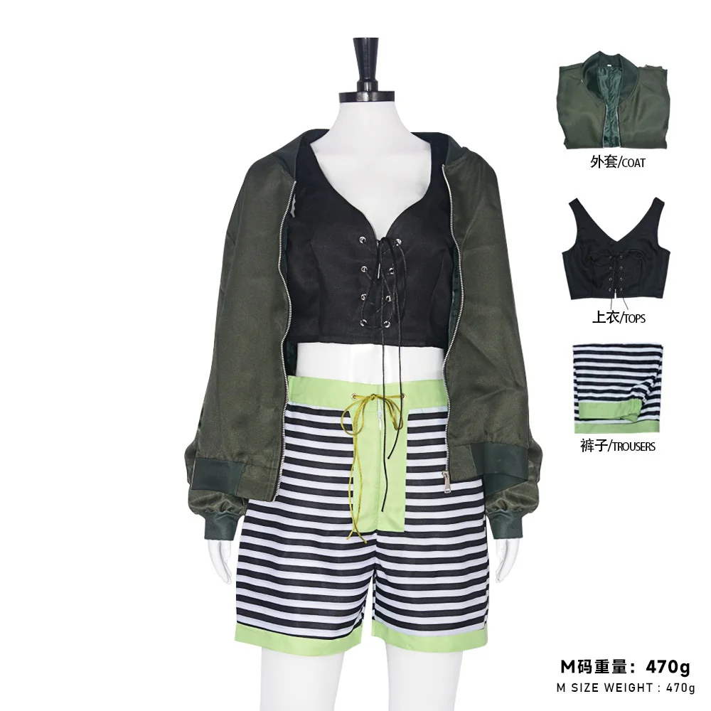 Der profession elle Film Mathilda Cosplay Kostüm Mädchen grüne Freizeit Outfits Halloween Cosplay Mathilda Kleidung