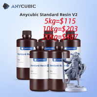 ANYCUBIC 5KG/10KG 405nm UV Standard Resin/ Standard Resin V2 For Photon 3D Printer Mono 2 Printing Material UV Sensitive Liquid