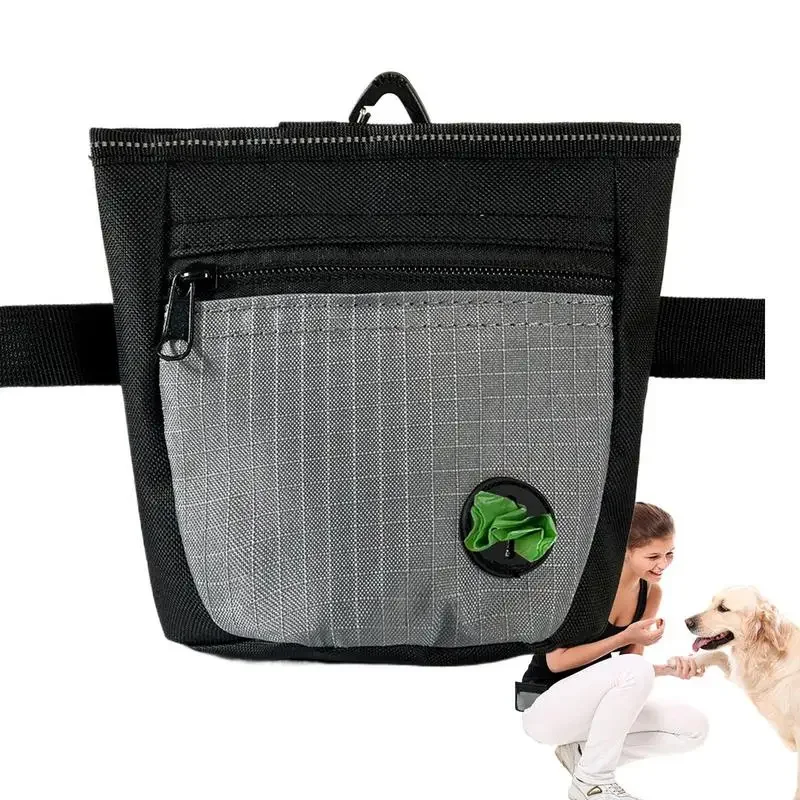 Treat Pouches for Pet Training Magnetic Closure Dog Training Treat Pouch Puppies Goodie Treat Pouch with Waist Belt for Behavior