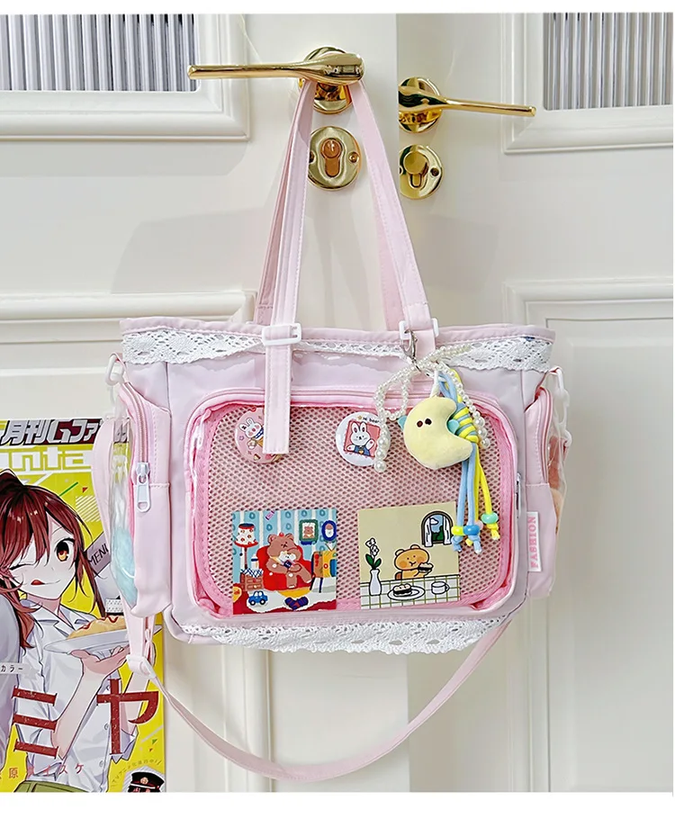 Kawaii Transparent Harajuku Pastel Crossbody Ita Bag