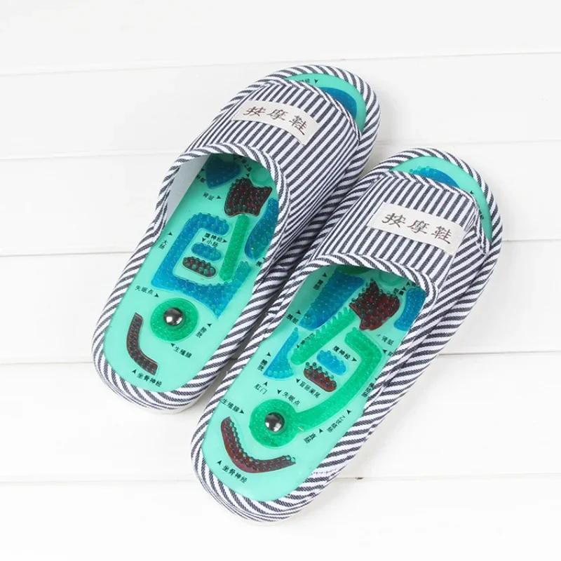 Acupuncture Foot Massage Slippers Health ShoeMagnetic Sandals Acupuncture Healthy Feet Care Massager Magnet Shoes