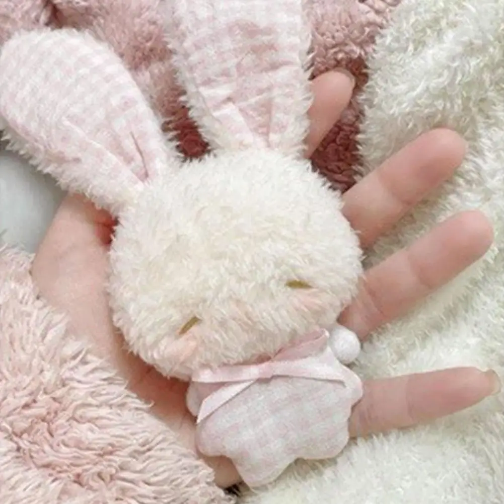 1/2 Stück Mini Engel-Häschen Plüsch-Schlüsselanhänger Niedliches Weiches Kaninchen-Stofftier Anhänger Kawaii Geschenk für Mädchen Jungen Schwule Transgender