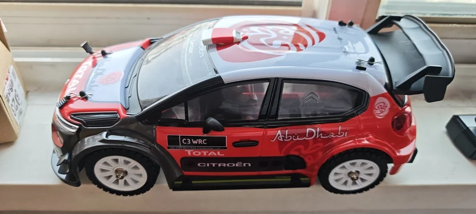 Meijiaxin 1:14 sin escobillas 14303 coche de control remoto C3 simulación Citroen coche de rally de alta velocidad tracción en las cuatro ruedas vehículo todoterreno