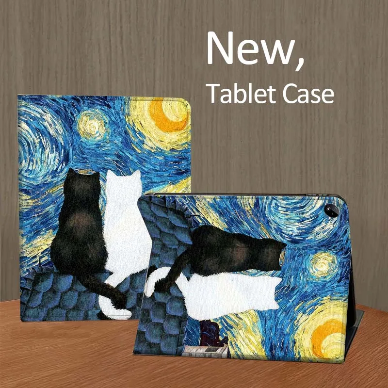 

Anime retro cat pattern Tablet Case For Vivo IQOO Pad Air Pad3 IQOO Pad5 Pad2 Pad3 SE Pro 11.5 12.1 12.3 13 Inch