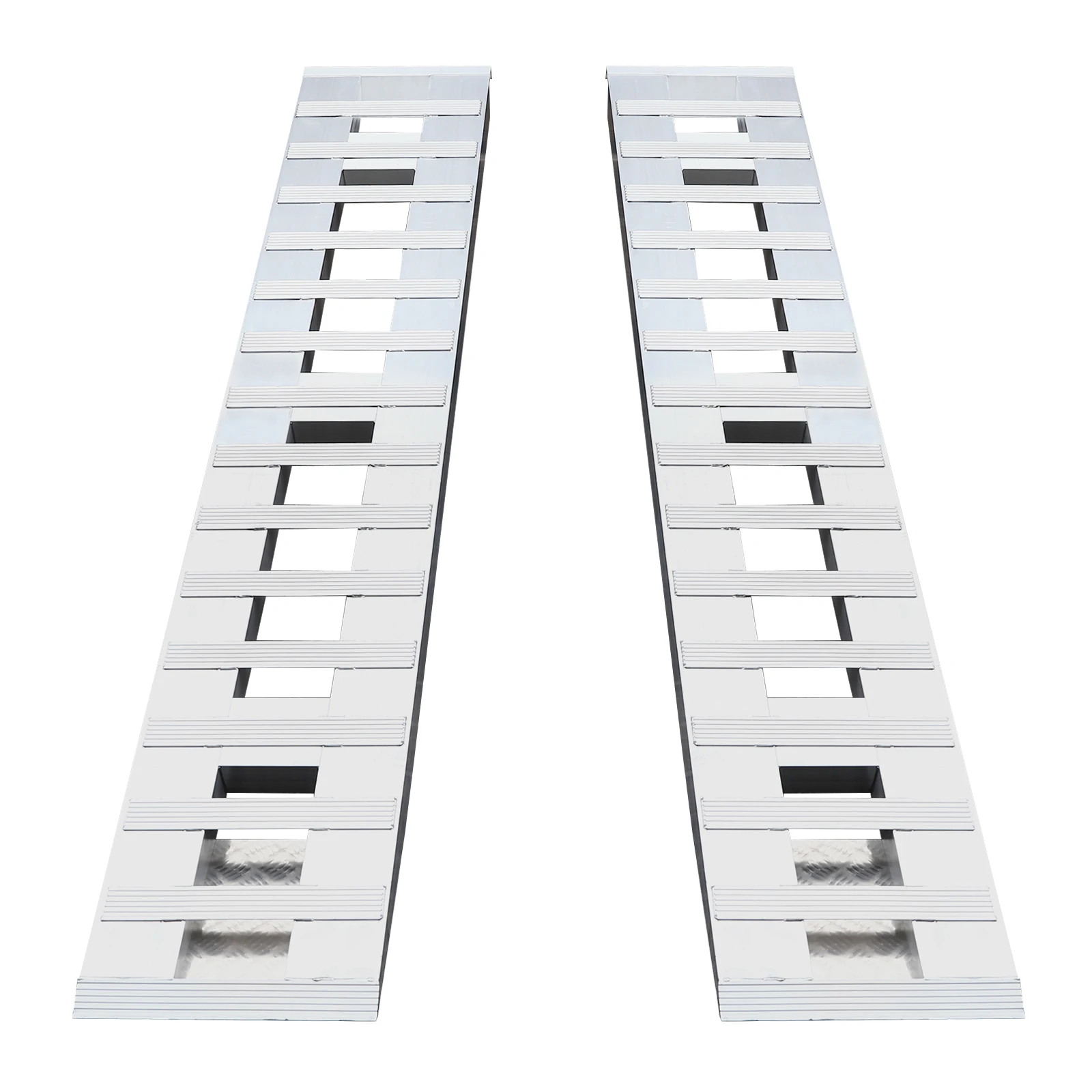 2 pçs 84*15in caminhão carro rampas de reboque automóvel 6000lbs rampas de reboque de alumínio rampas de carregamento para carregamento e descarga motocicletas