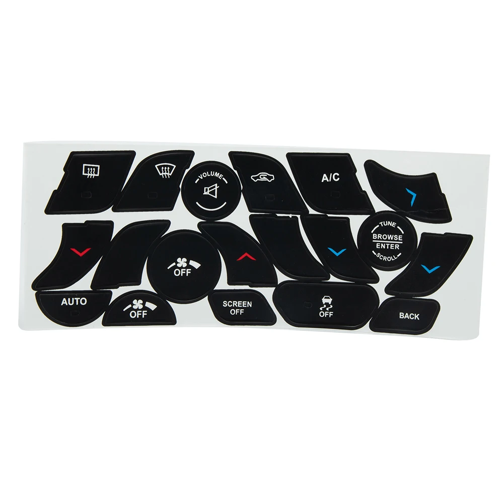 Car Center Console A/C Climate Control Button Repair Sticker Decoration Decals For 200 14-17 Auto Interior Accessories