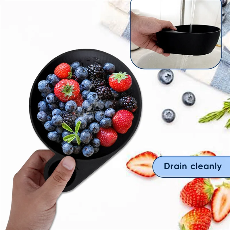 

LECKL-машина для мытья фруктов и овощей, сливная сковорода для мытья овощей, портативная, быстрая очистка для продуктов освежителя