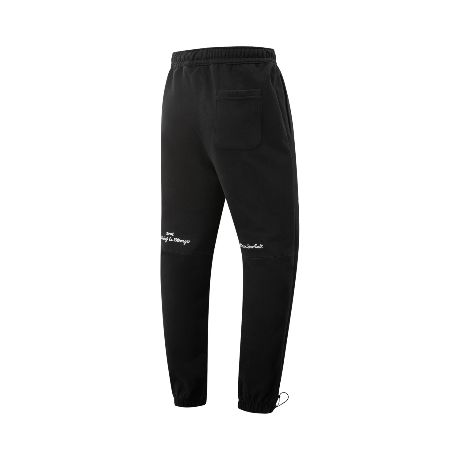 Li-Ning Men Wade Pants WARM AT Winter Fleece Loose Fit 74%Cotton 26%Polyester LiNing Comfortable Trousers AKLV785