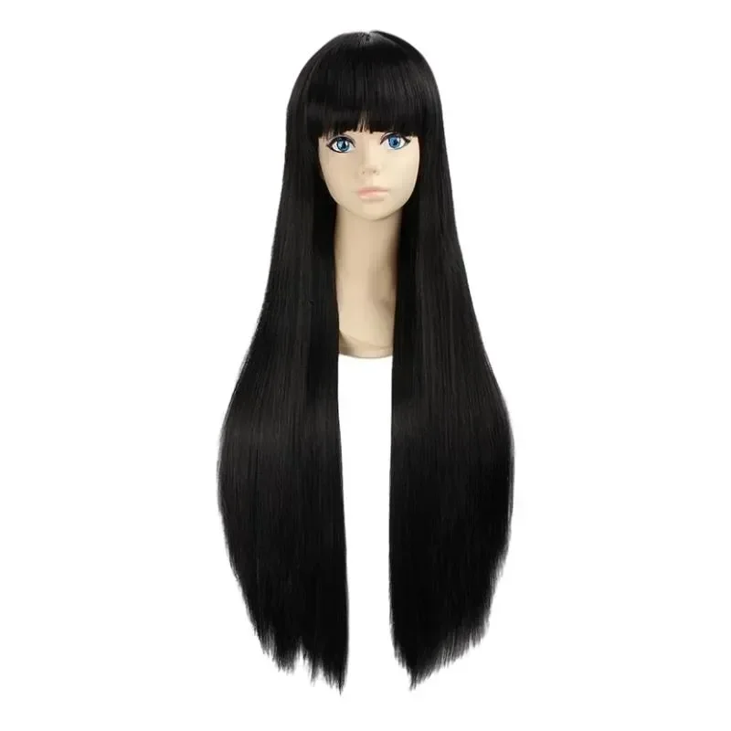 Anime Inuyasha Kiky Kikyō Costume Cosplay Strega Kimono giapponese Abiti da spettacolo Parrucca con top Gonna Uniforme Festa di Halloween