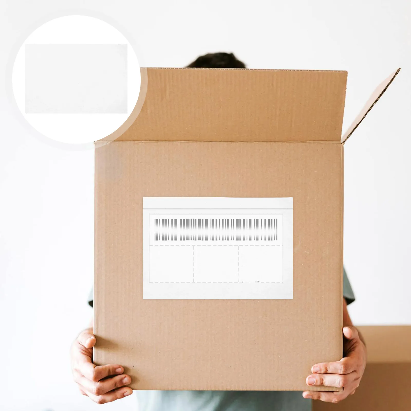 100pcs Clear Shipping Label Pouches Self-Adhesive Transparent Document Holder For Packing Mailing Storage Plastic Envelope