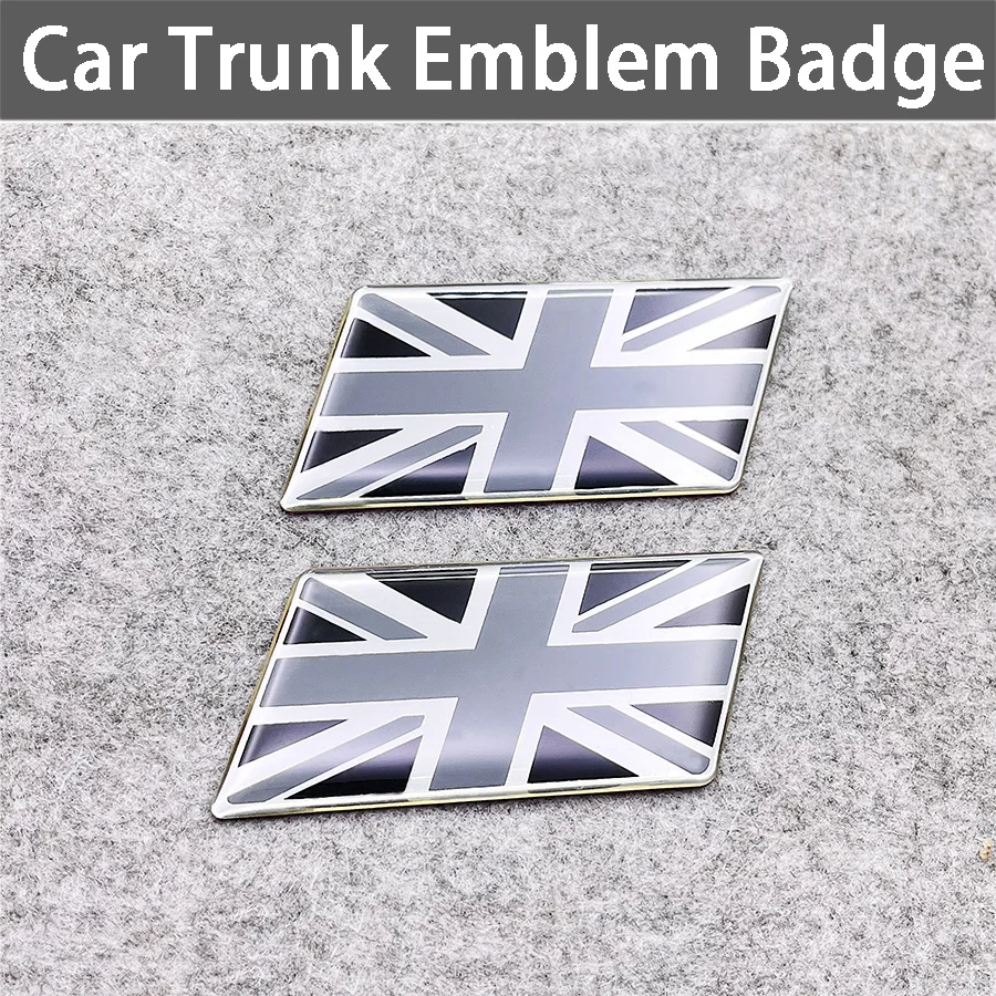 

1PC Gray Union Jack Nation UK Flag Car Truck Emblem Badge Universal Zinc Alloy Motorcycle Decals Scooter Moped Styling Stickers