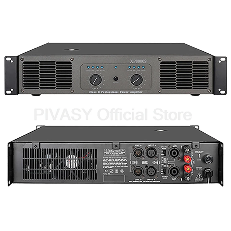 250/450W*2 Hifi Enthusiast Subwoofer Amplifier Stage 2 Channel High Power Professional Sound Post-Amplifier Audio Amplifier