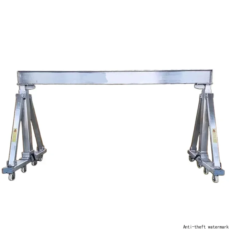 2026 Hot sellingfor1T5T Foldable Mini Aluminum Mobile Gantry Crane/Aluminium Light Mini Lifting Adjustable Portable Gantry Crane