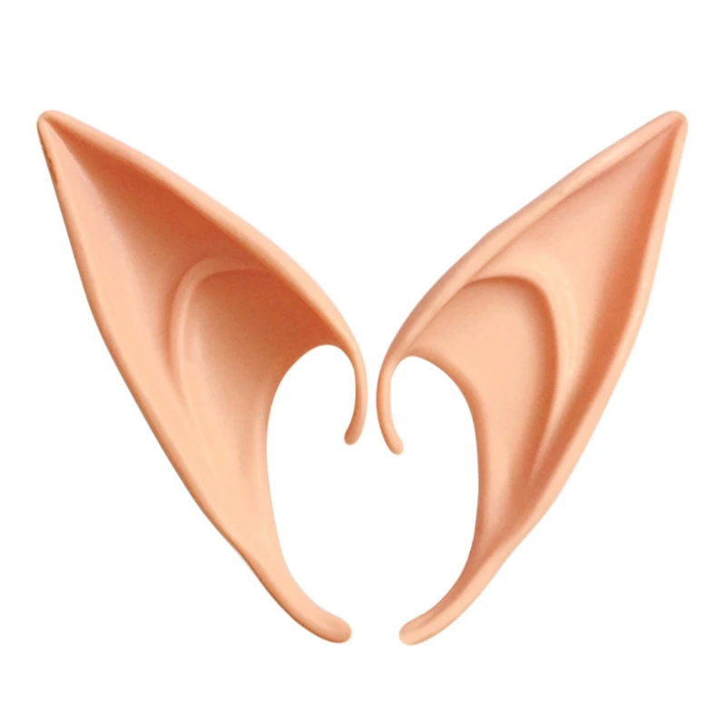 1Pair Halloween Latex Elf Ears Simulation Fairy Angel Dress Up Cosplay Costume