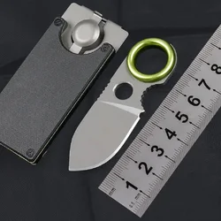 Outdoor mini knife, EDC multi-function straight knife, suction card key chain knife, portable portable knife, Box Knife