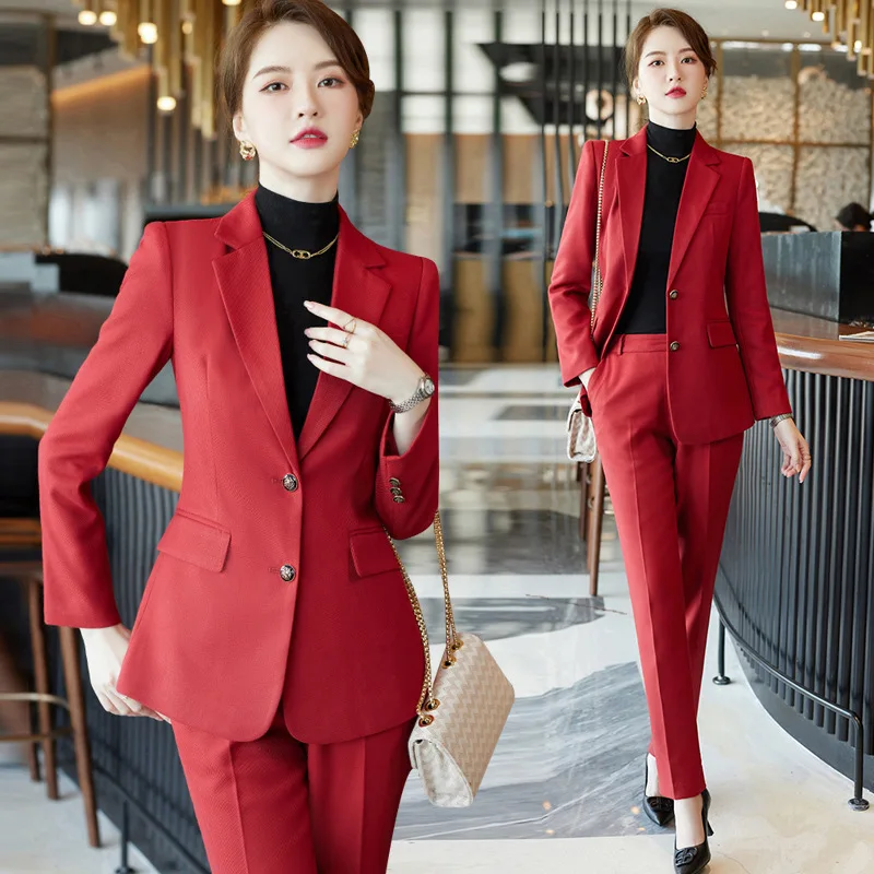 

Fashion Business Suit Female 2023 Early Autumn New Capable Temperament Goddess Style Sense Small Suit Two-Piece Suit