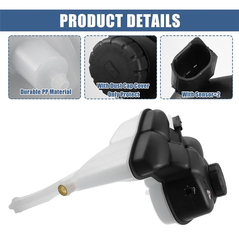 Bottiglia del serbatoio di espansione del serbatoio di recupero del liquido di raffreddamento 2215000649 A2215000649 per Mercedes Benz S280 S300 S350 W221 2005-2013-AU62