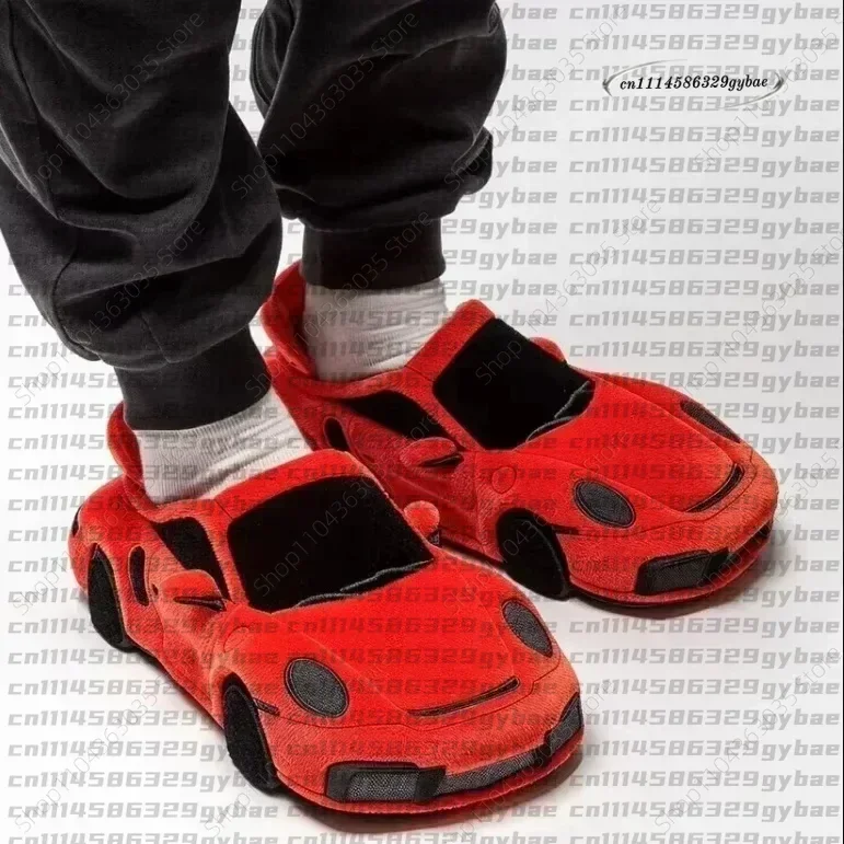 2026 Fun Vehicle Shape Car Plush Slippers For BMW Slippers Stuffed Shoes Women Men Valentine's Day Gifts Indoor House Zapatillas
