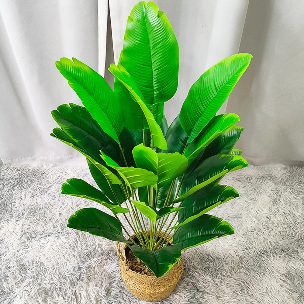 120 cm Kunstmatige Grote Plant Reiziger Banaan Groene Plant Bruiloft Kamerplant Ingemaakte Outdoor Tuin Decoratie Nep Plant