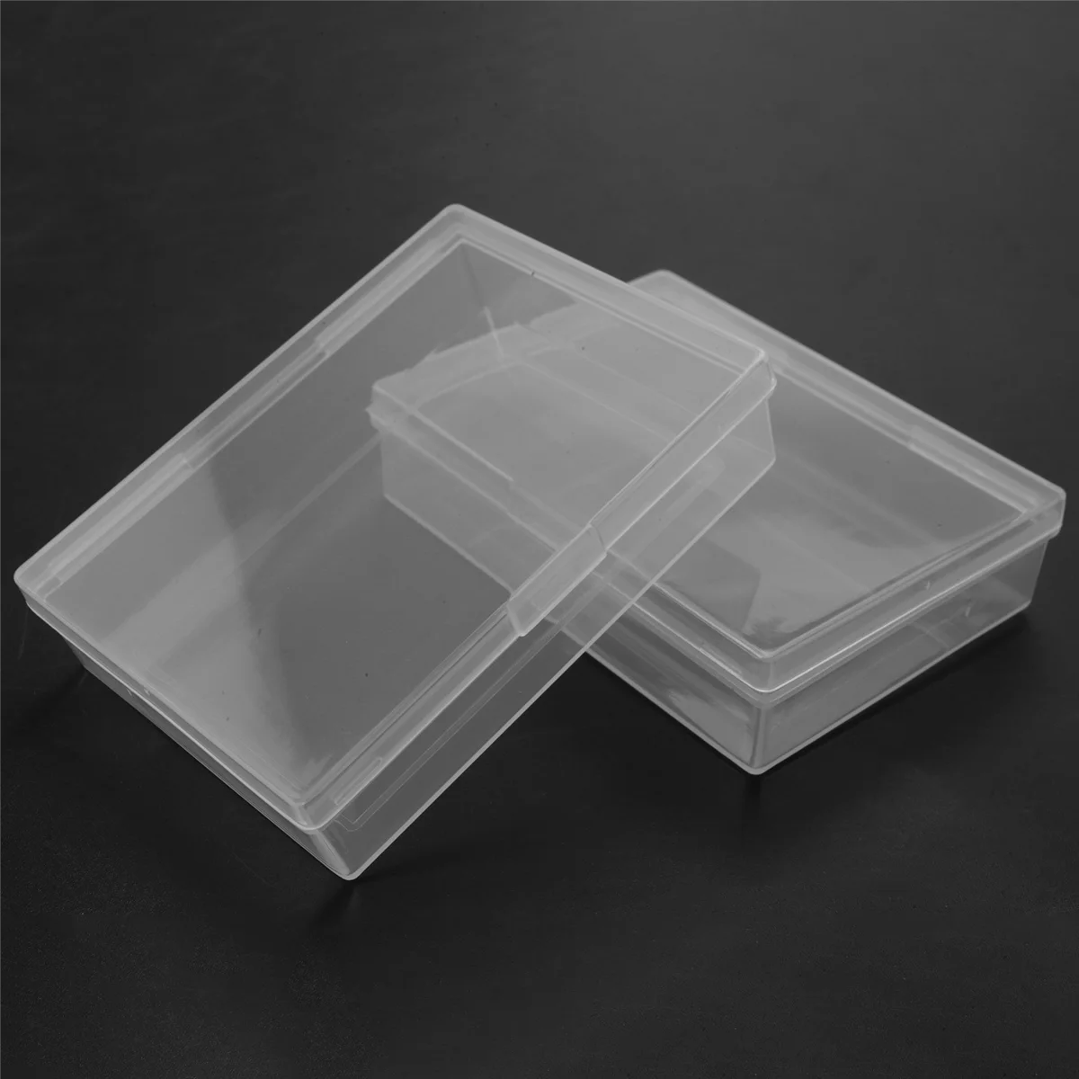 10Pcs Playing Card Box Trading Card Case Card Storage Organizer Clear Card Case Plastic Storage Box for Gaming