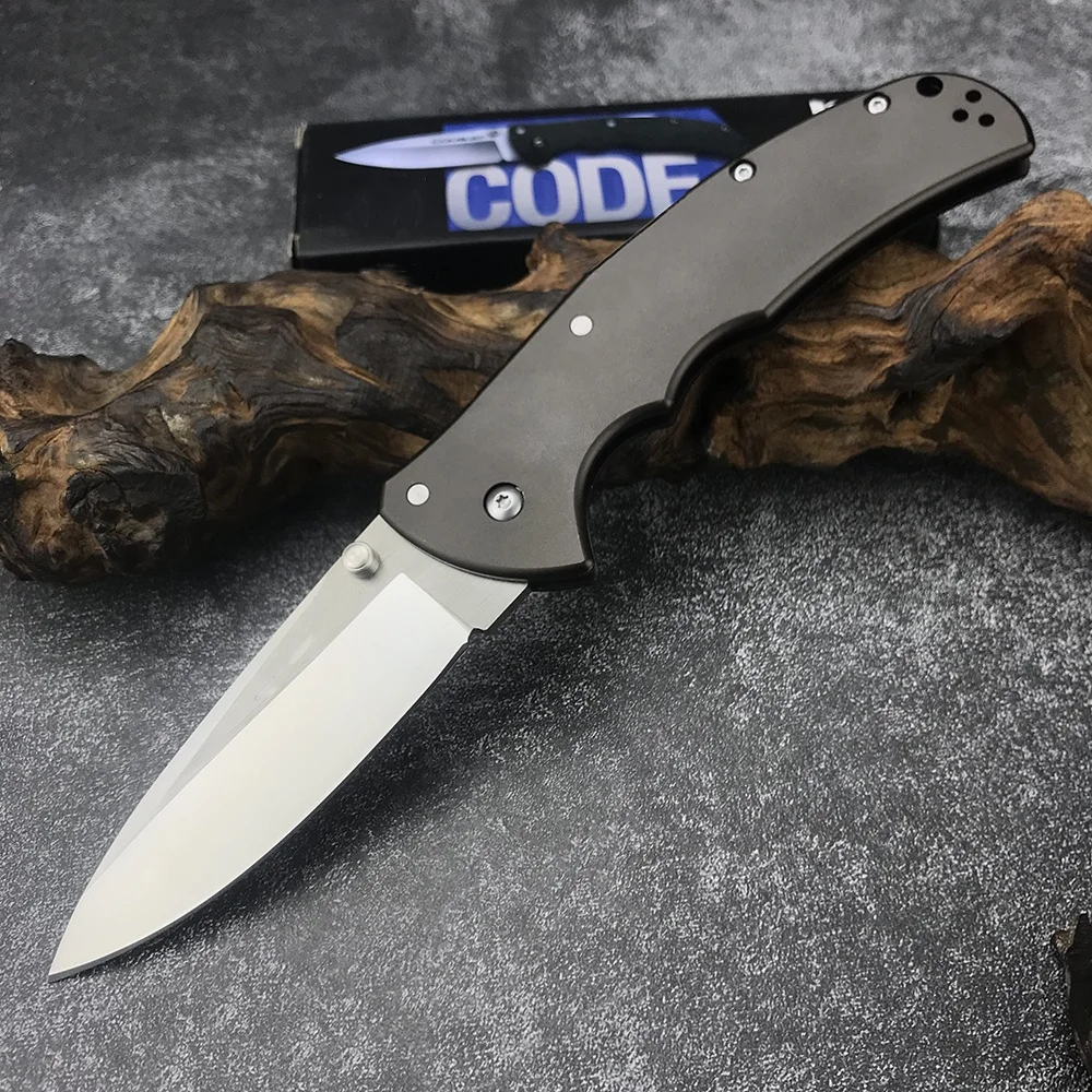 Cold Code 4 Mark S35VN Blade Aluminum Handle Outdoor Tool Tactical Camping Hunting Knives Survival Pocket EDC Folding Knife