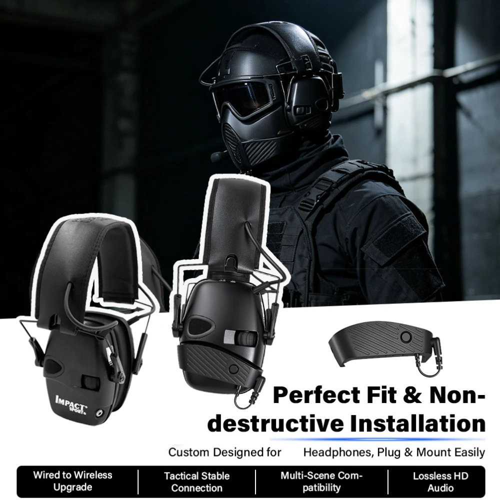 Electronic Shooting Earmuffs Active Noise Canceling Hearing Protection Headset Sound Amplification For Hunting Outdoor