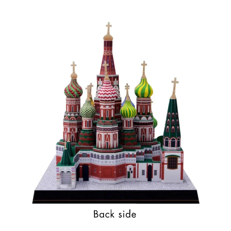 Rússia catedral de são basílio 3d modelo de papel casa papercraft diy arte origami construção adolescentes adultos brinquedos artesanais artesanais QD-153