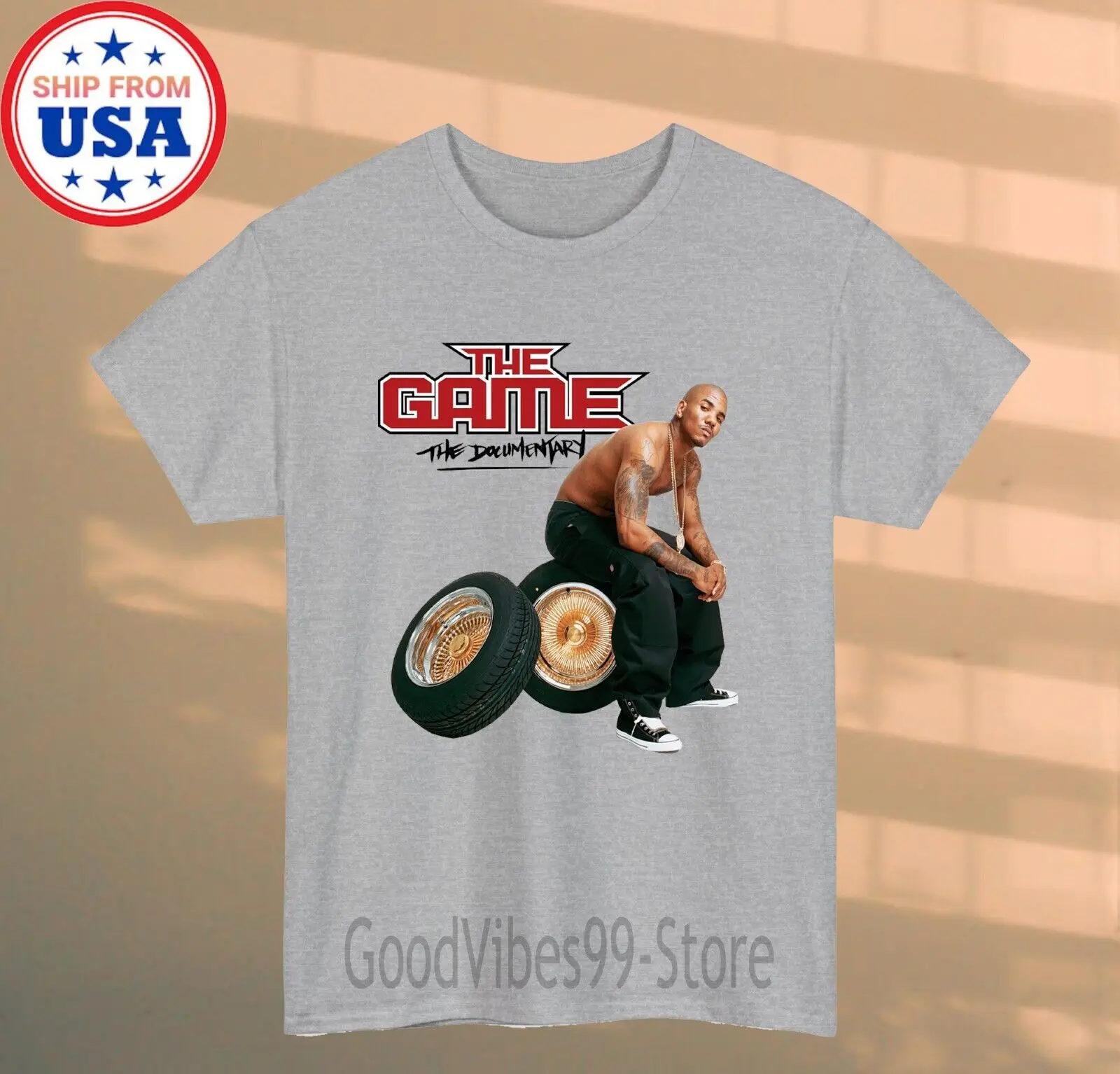 The Game The Documentary Men's Grey T-shirt Size S-5XL