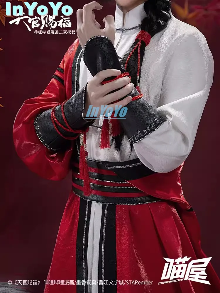 InYoYo Hua Cheng Cosplay Costume Anime Comic Heaven Official's Blessing Tian Guan Ci Fu San Lang Juvenile Huacheng Cos Hanfu