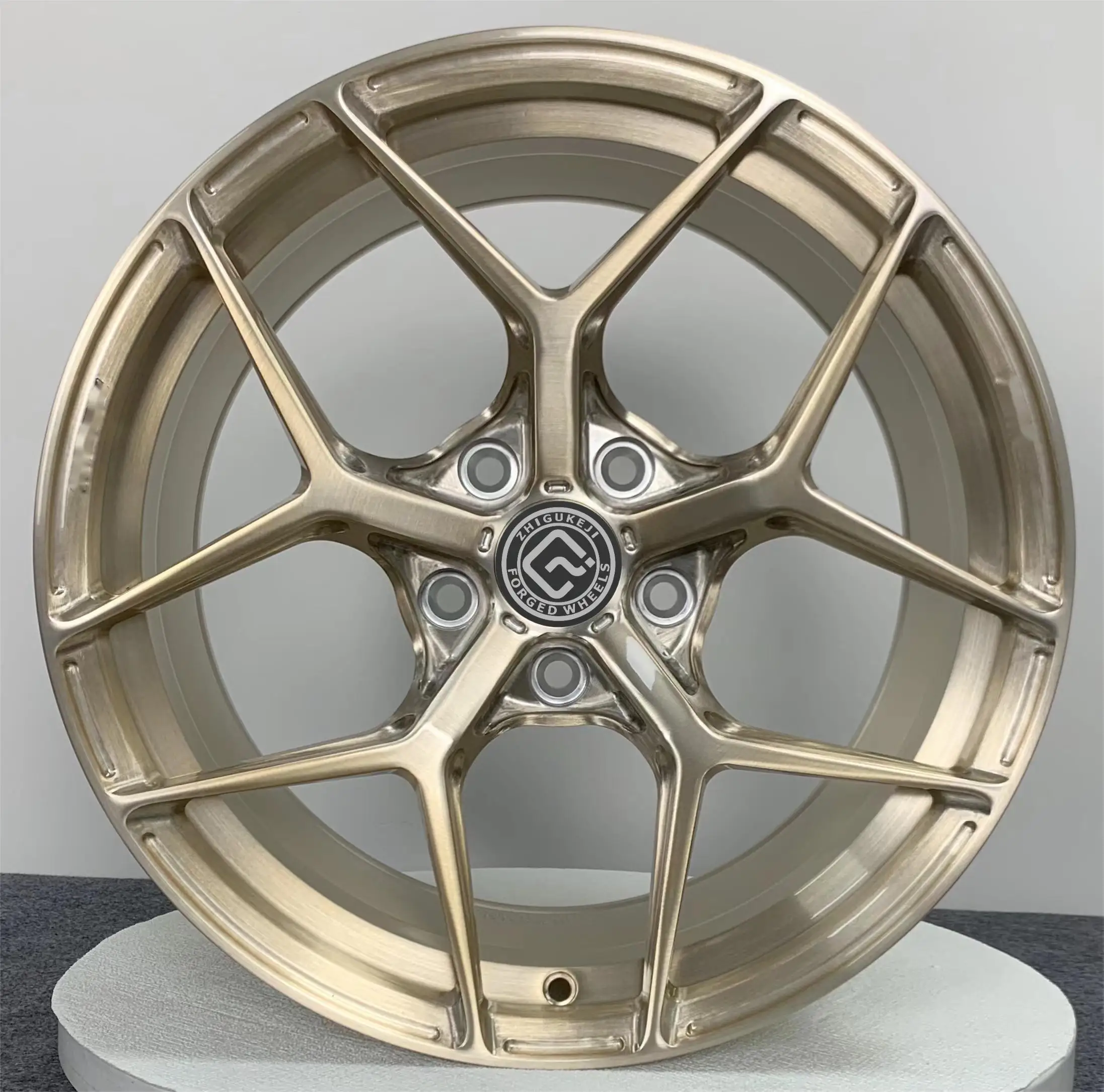 

High Performance Forged Alloy Car Wheel Rims PCD Racing Wheels Polished Finis PCD Options