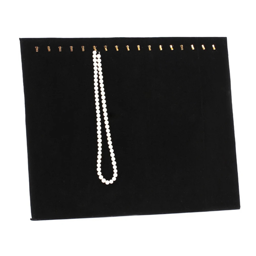 

17 Hooks Necklace Display St Jewelry ganizer Premium Material Scratch Proof Retail Home Craft Fairs Pendant Ring Holder